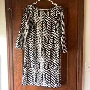 The Limited Dress. Black/white. Size Medium Tall